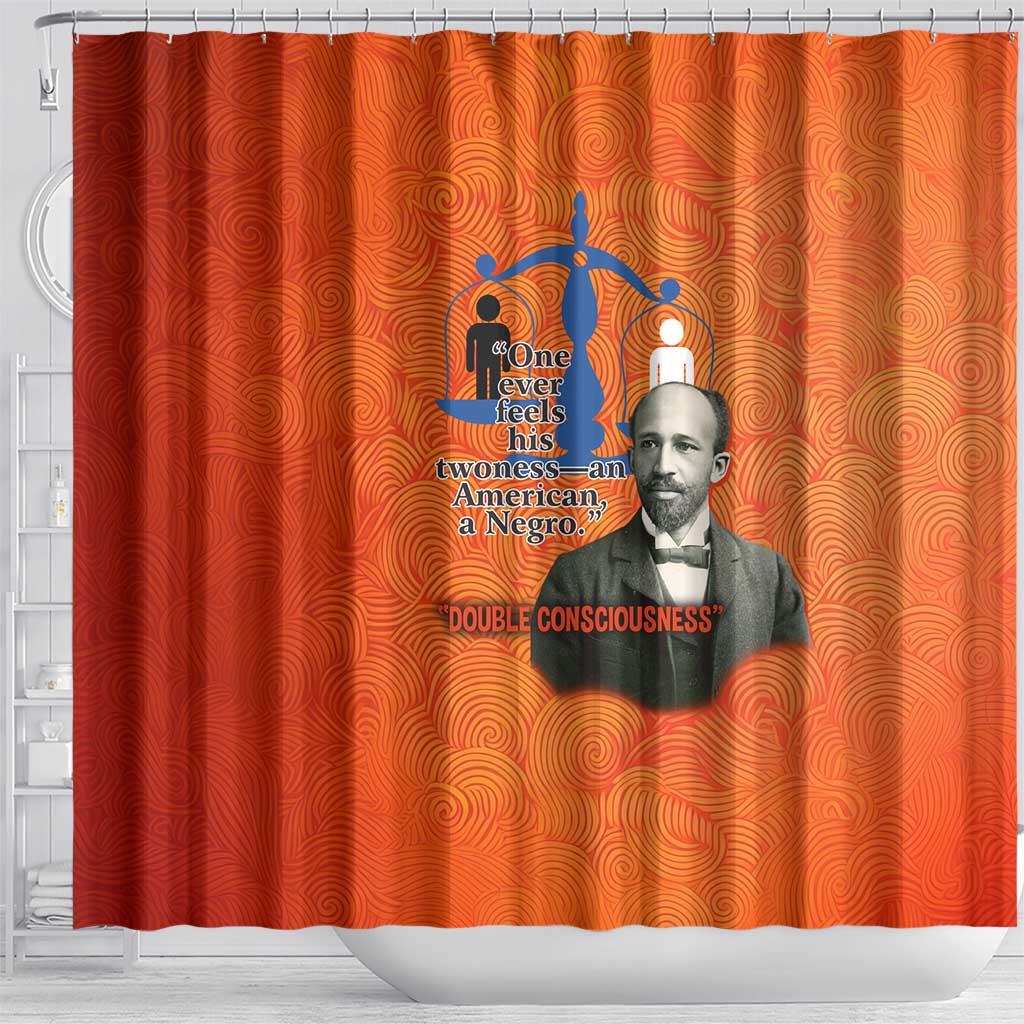 W.E.B. Du Bois Tribute Shower Curtain W.E.B. Du Bois Tribute - African Pride