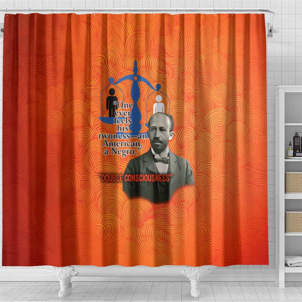 W.E.B. Du Bois Tribute Shower Curtain W.E.B. Du Bois Tribute - African Pride
