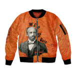 W.E.B. Du Bois Tribute Sleeve Zip Bomber Jacket W.E.B. Du Bois Tribute - African Pride