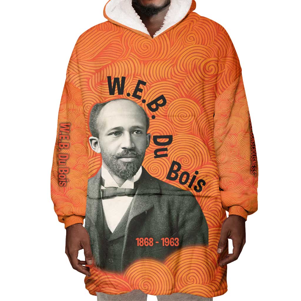 W.E.B. Du Bois Tribute Wearable Blanket Hoodie W.E.B. Du Bois Tribute - African Pride