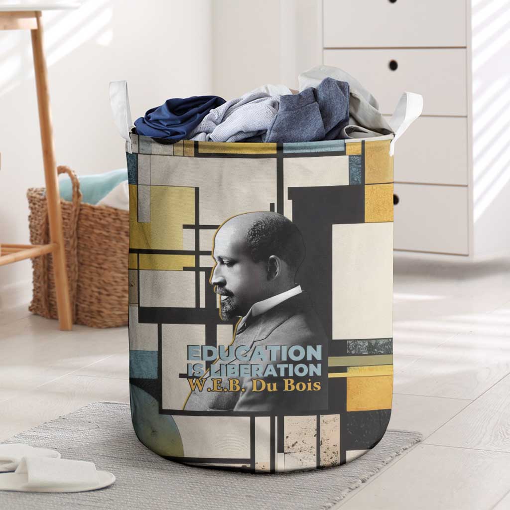 W.E.B. Du Bois Education is Liberation Laundry Basket Scholar, Activist, Visionary Tribute Design - African Pride