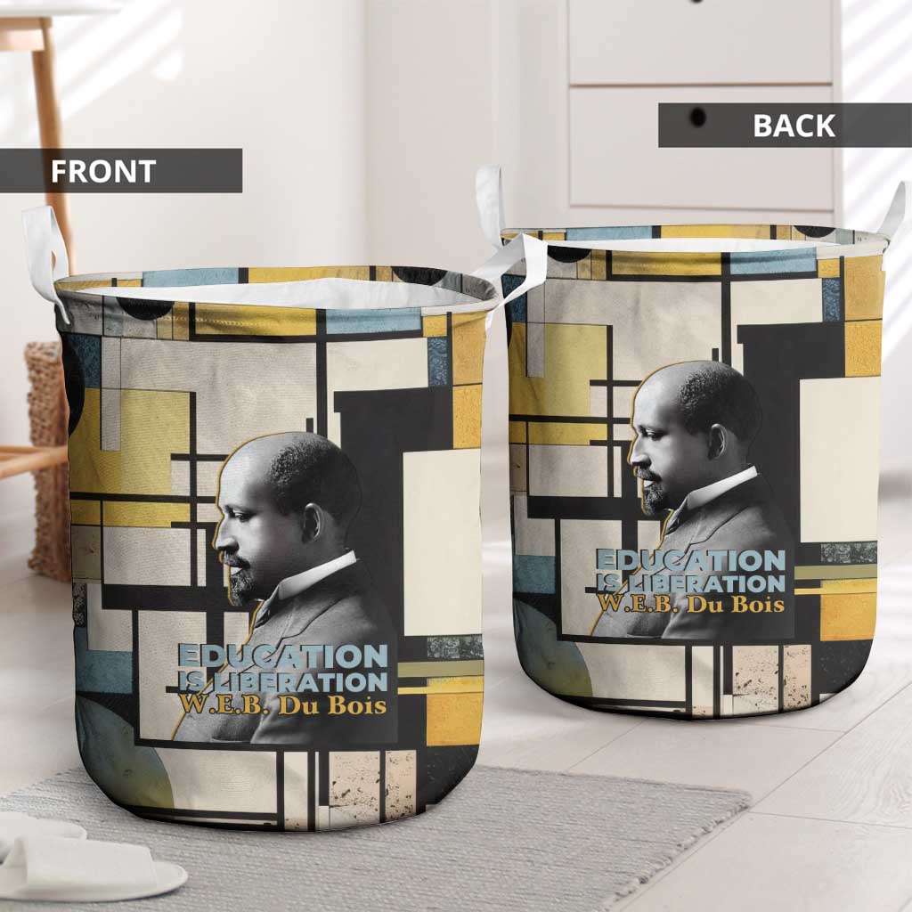 W.E.B. Du Bois Education is Liberation Laundry Basket Scholar, Activist, Visionary Tribute Design - African Pride