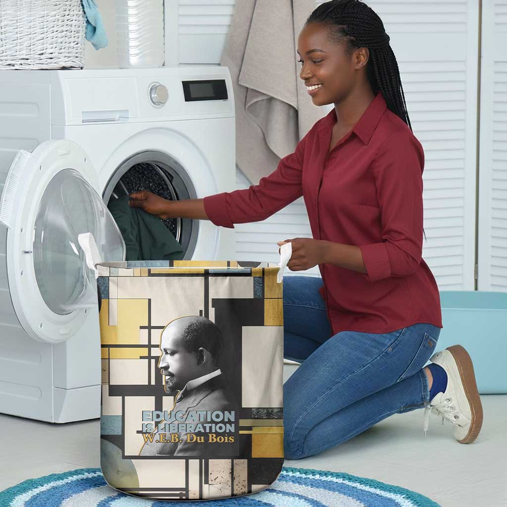 W.E.B. Du Bois Education is Liberation Laundry Basket Scholar, Activist, Visionary Tribute Design - African Pride