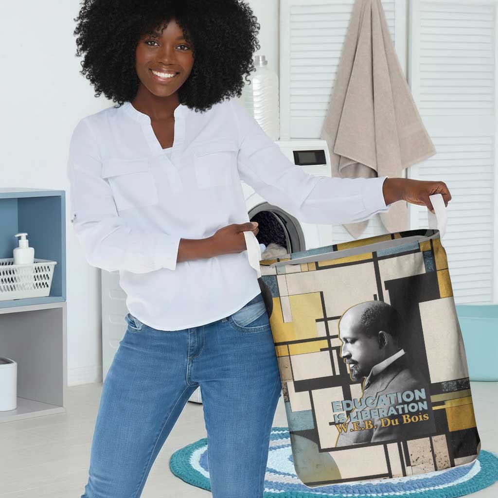W.E.B. Du Bois Education is Liberation Laundry Basket Scholar, Activist, Visionary Tribute Design - African Pride