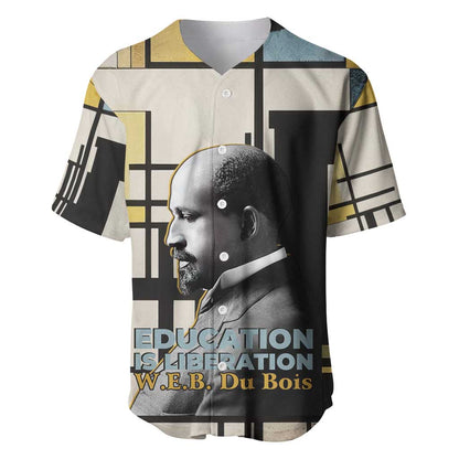 W.E.B. Du Bois Education is Liberation Baseball Jersey Scholar, Activist, Visionary Tribute Design TS04