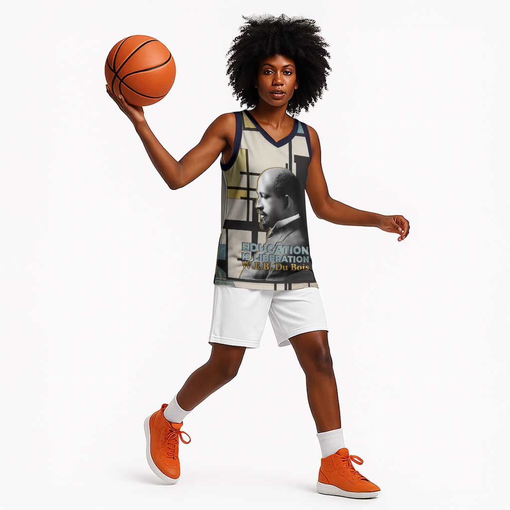 W.E.B. Du Bois Education is Liberation Basketball Jersey Scholar, Activist, Visionary Tribute Design - African Pride