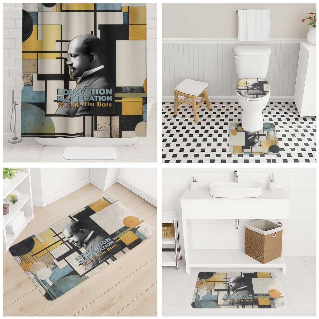W.E.B. Du Bois Education is Liberation Bathroom Set Scholar, Activist, Visionary Tribute Design - African Pride