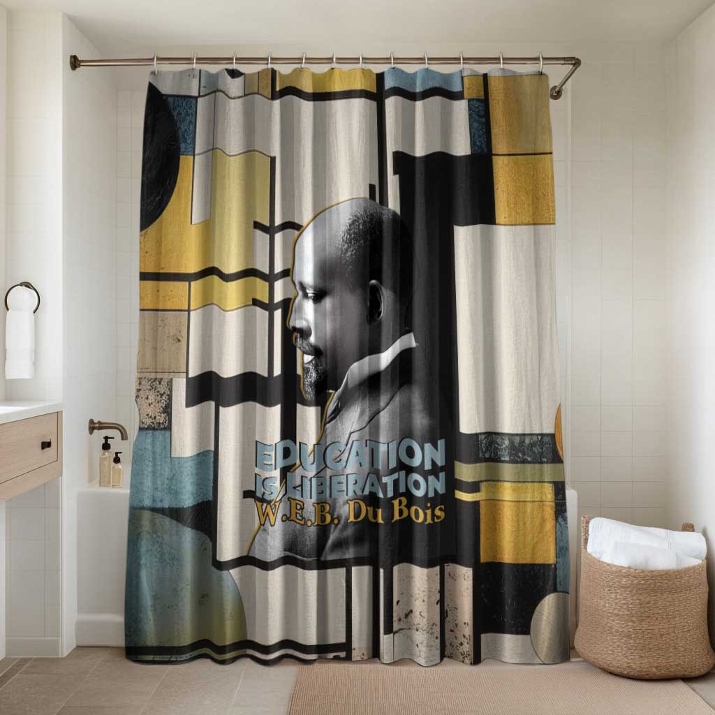 W.E.B. Du Bois Education is Liberation Bathroom Set Scholar, Activist, Visionary Tribute Design - African Pride