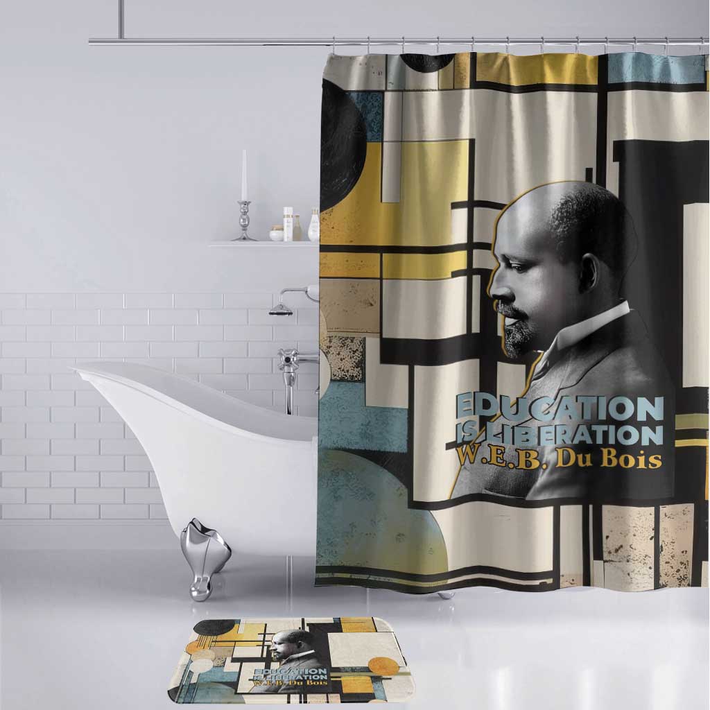 W.E.B. Du Bois Education is Liberation Bathroom Set Scholar, Activist, Visionary Tribute Design - African Pride