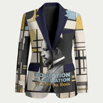 W.E.B. Du Bois Education is Liberation Blazer Scholar, Activist, Visionary Tribute Design - African Pride