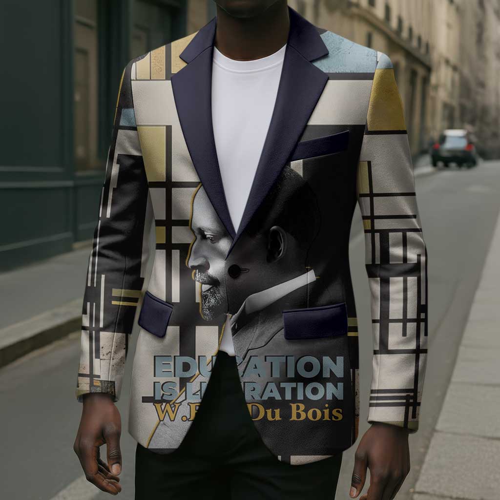 W.E.B. Du Bois Education is Liberation Blazer Scholar, Activist, Visionary Tribute Design - African Pride