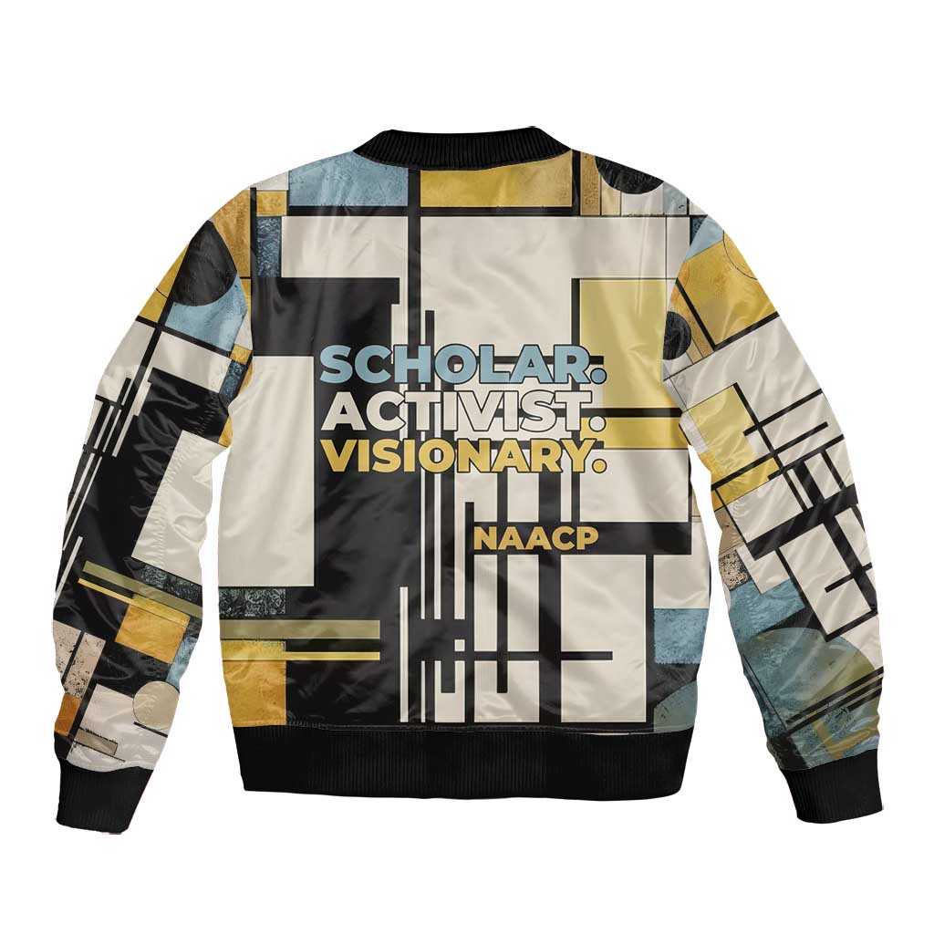W.E.B. Du Bois Education is Liberation Bomber Jacket Scholar, Activist, Visionary Tribute Design - African Pride