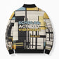 W.E.B. Du Bois Education is Liberation Bomber Puffer Jacket Scholar, Activist, Visionary Tribute Design - African Pride