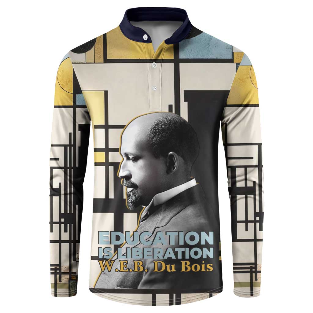 W.E.B. Du Bois Education is Liberation Button Sweatshirt Scholar, Activist, Visionary Tribute Design