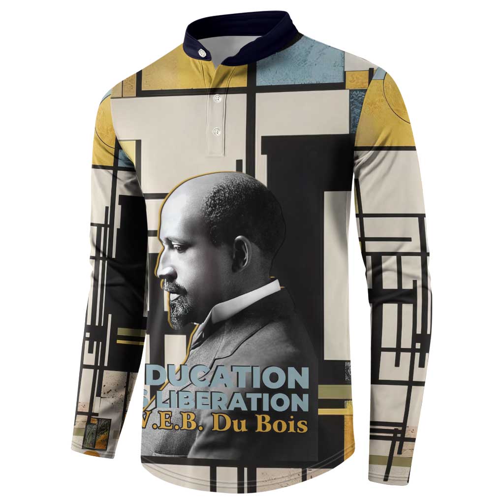 W.E.B. Du Bois Education is Liberation Button Sweatshirt Scholar, Activist, Visionary Tribute Design