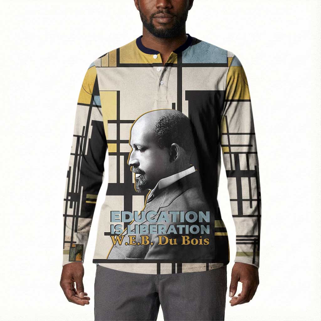 W.E.B. Du Bois Education is Liberation Button Sweatshirt Scholar, Activist, Visionary Tribute Design