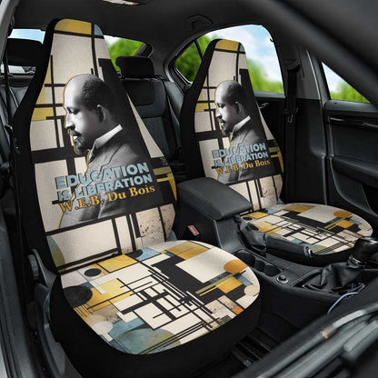 W.E.B. Du Bois Education is Liberation Car Seat Cover Scholar, Activist, Visionary Tribute Design - African Pride