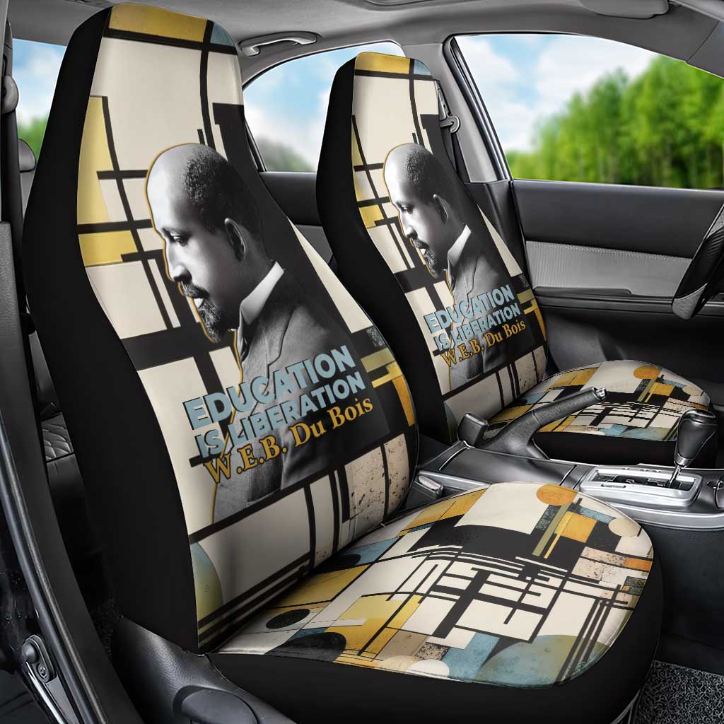 W.E.B. Du Bois Education is Liberation Car Seat Cover Scholar, Activist, Visionary Tribute Design - African Pride