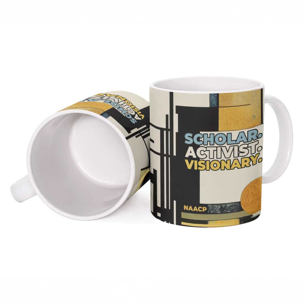 W.E.B. Du Bois Education is Liberation Ceramic Mug Scholar, Activist, Visionary Tribute Design - African Pride