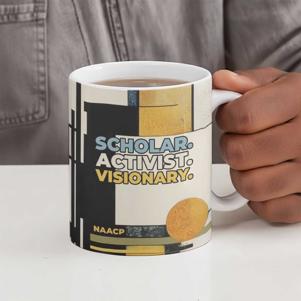 W.E.B. Du Bois Education is Liberation Ceramic Mug Scholar, Activist, Visionary Tribute Design - African Pride