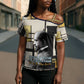 W.E.B. Du Bois Education is Liberation Cross Shoulder Shirt Scholar, Activist, Visionary Tribute Design - African Pride