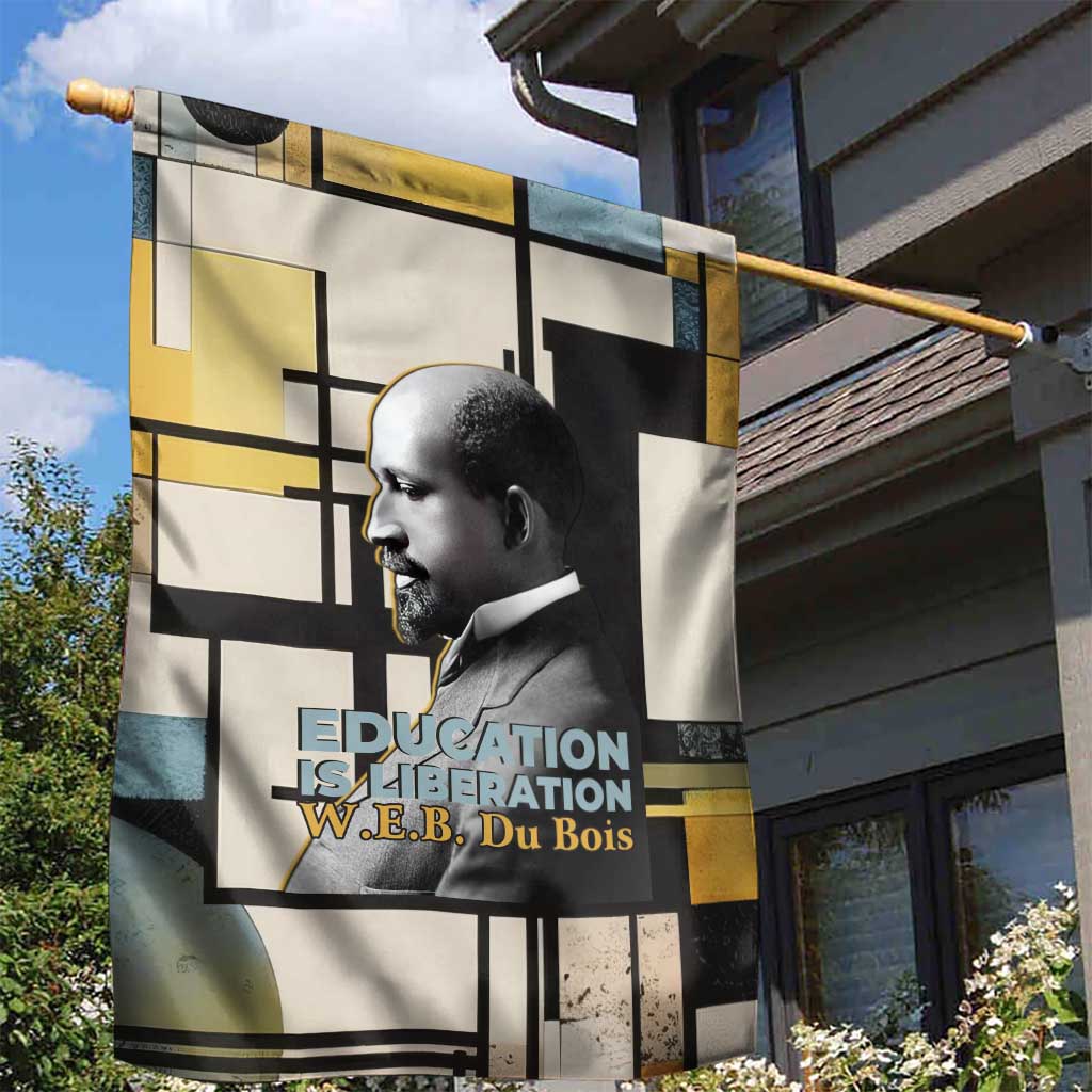 W.E.B. Du Bois Education is Liberation Garden Flag Scholar, Activist, Visionary Tribute Design - African Pride