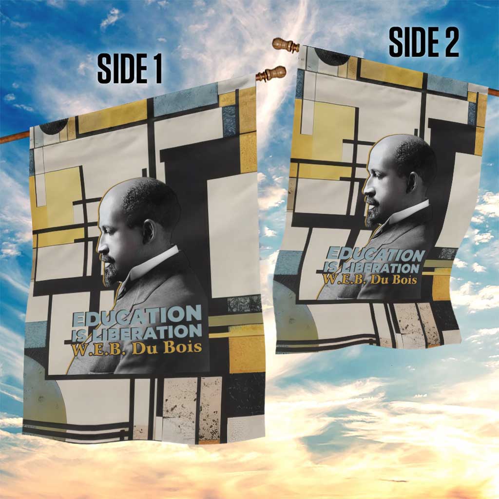 W.E.B. Du Bois Education is Liberation Garden Flag Scholar, Activist, Visionary Tribute Design - African Pride