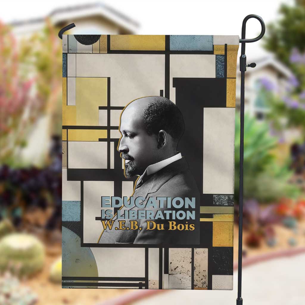 W.E.B. Du Bois Education is Liberation Garden Flag Scholar, Activist, Visionary Tribute Design - African Pride