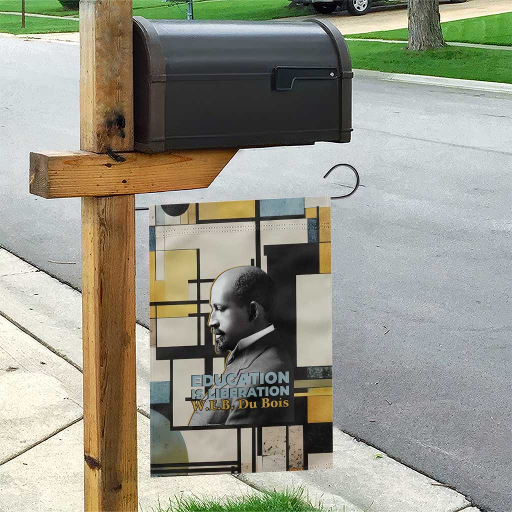 W.E.B. Du Bois Education is Liberation Garden Flag Scholar, Activist, Visionary Tribute Design - African Pride