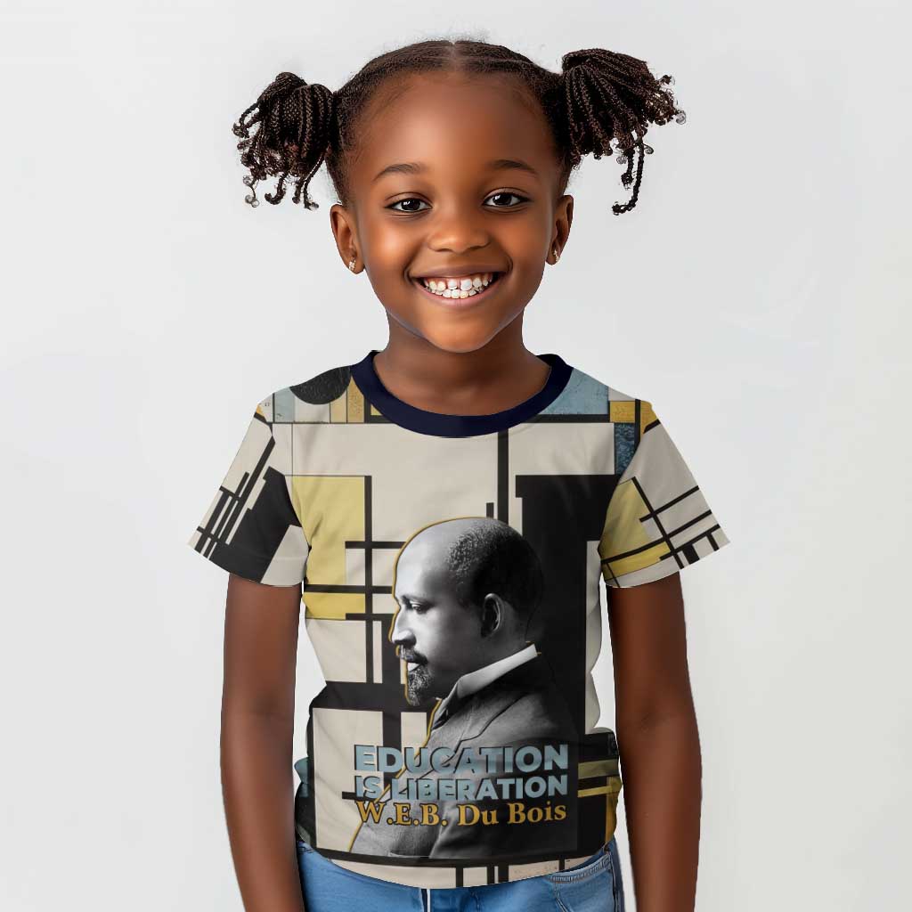 W.E.B. Du Bois Education is Liberation Kid T shirt Scholar, Activist, Visionary Tribute Design TS04