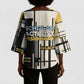 W.E.B. Du Bois Education is Liberation Kimono Sleeve Blouse Scholar, Activist, Visionary Tribute Design - African Pride