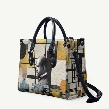 W.E.B. Du Bois Education is Liberation Leather Bag Scholar, Activist, Visionary Tribute Design - African Pride