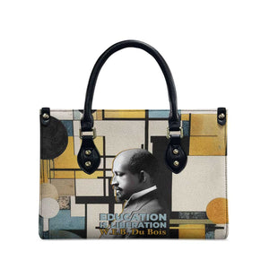 W.E.B. Du Bois Education is Liberation Leather Bag Scholar, Activist, Visionary Tribute Design - African Pride