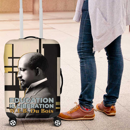 W.E.B. Du Bois Education is Liberation Luggage Cover Scholar, Activist, Visionary Tribute Design - African Pride