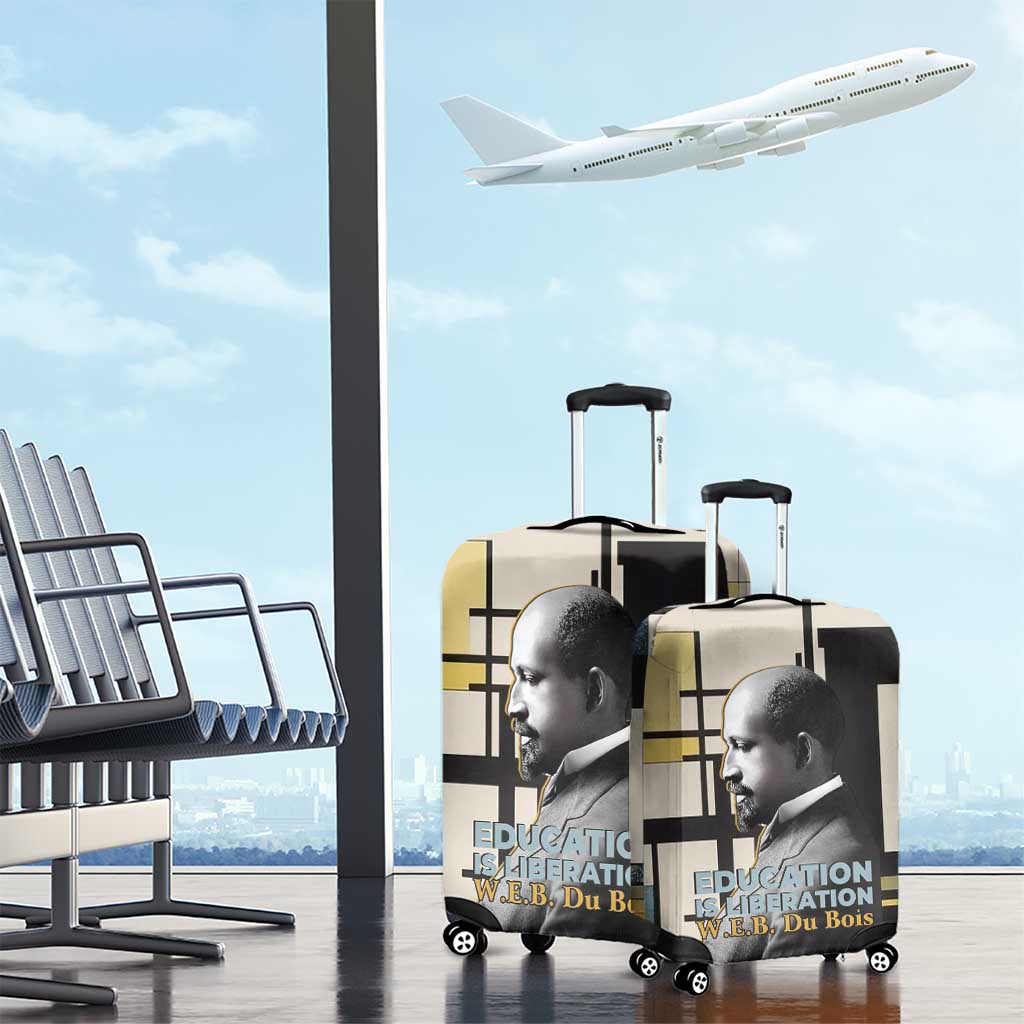 W.E.B. Du Bois Education is Liberation Luggage Cover Scholar, Activist, Visionary Tribute Design - African Pride