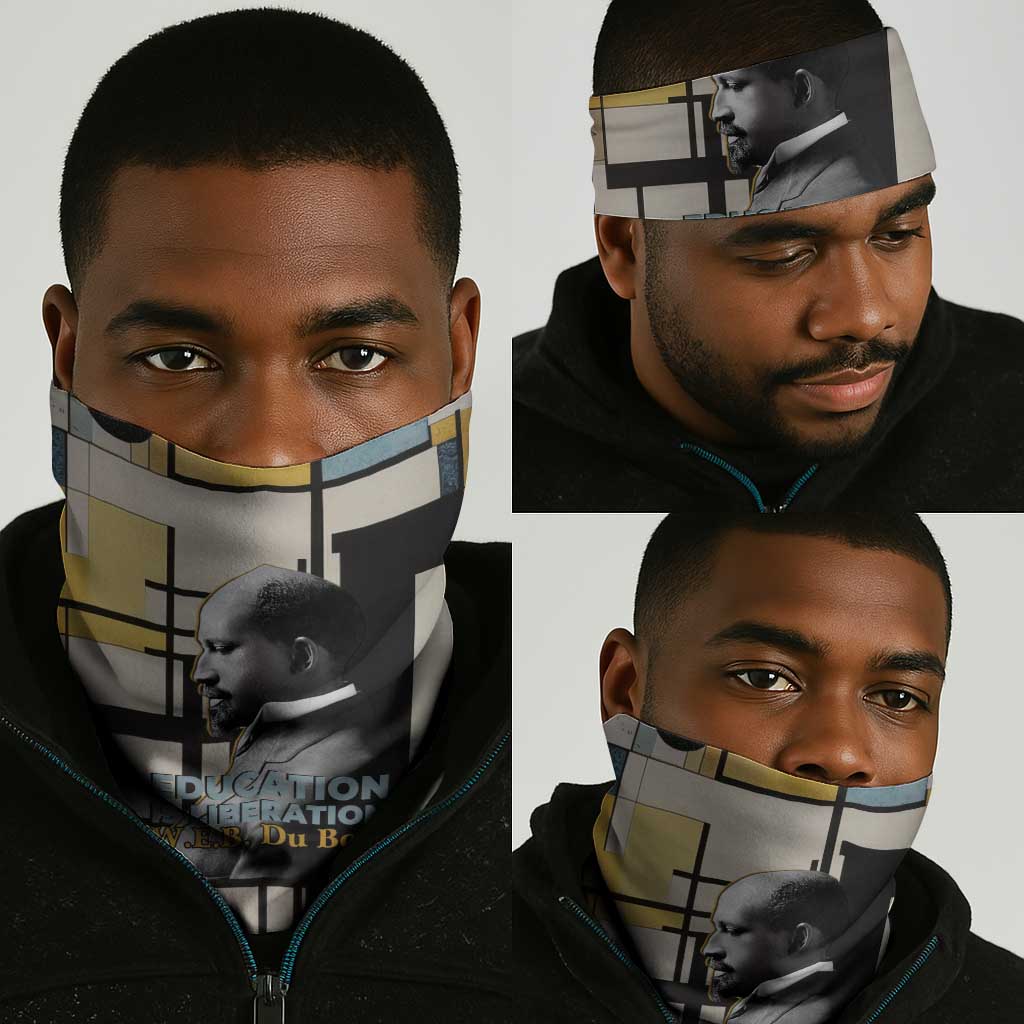 W.E.B. Du Bois Education is Liberation Neck Gaiter Scholar, Activist, Visionary Tribute Design - African Pride