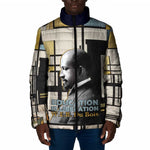 W.E.B. Du Bois Education is Liberation Padded Jacket Scholar, Activist, Visionary Tribute Design - African Pride