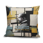 W.E.B. Du Bois Education is Liberation Pillow Cover Scholar, Activist, Visionary Tribute Design - African Pride