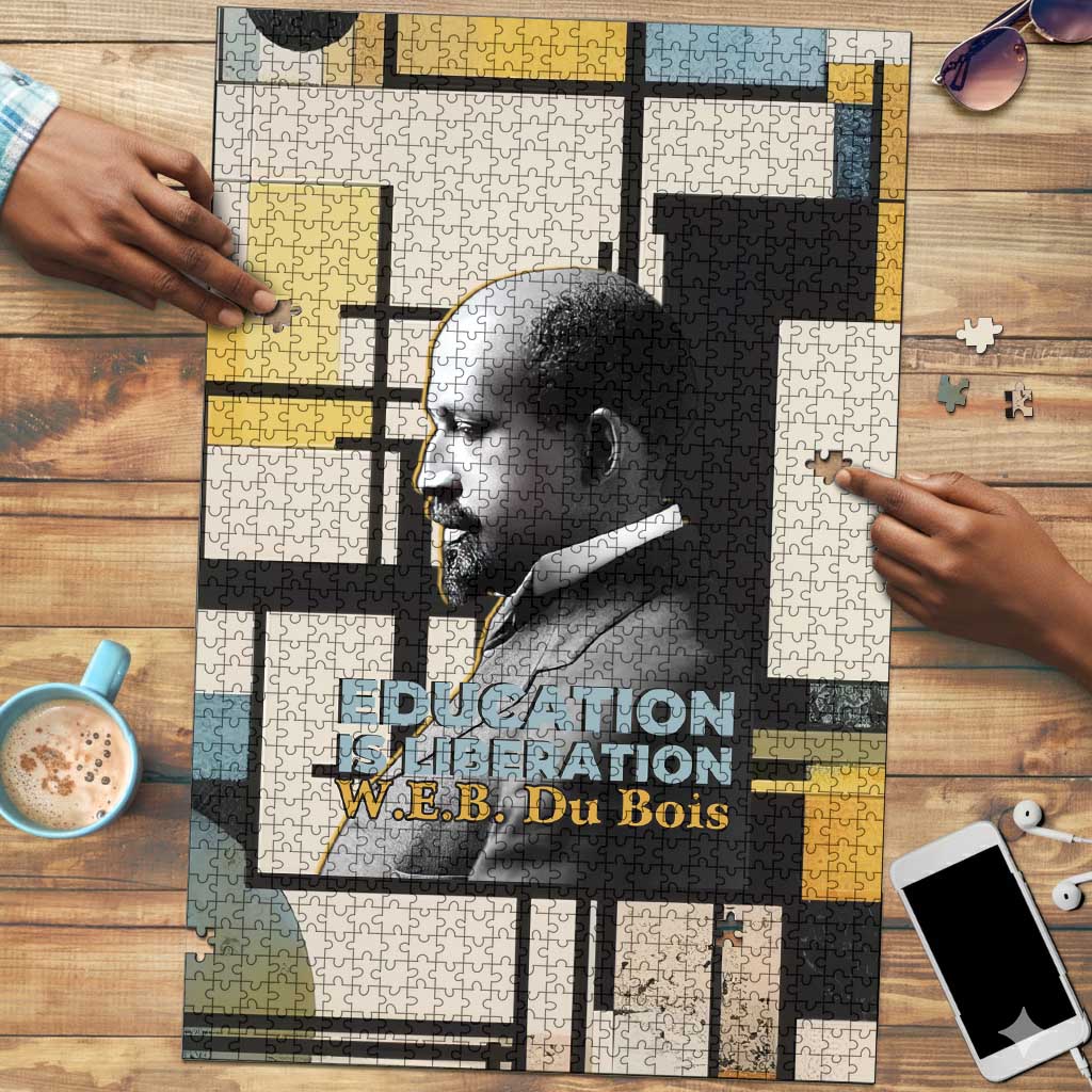 W.E.B. Du Bois Education is Liberation Puzzle Scholar, Activist, Visionary Tribute Design - African Pride