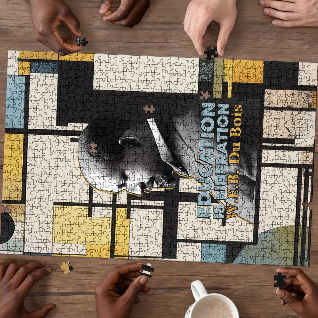 W.E.B. Du Bois Education is Liberation Puzzle Scholar, Activist, Visionary Tribute Design - African Pride