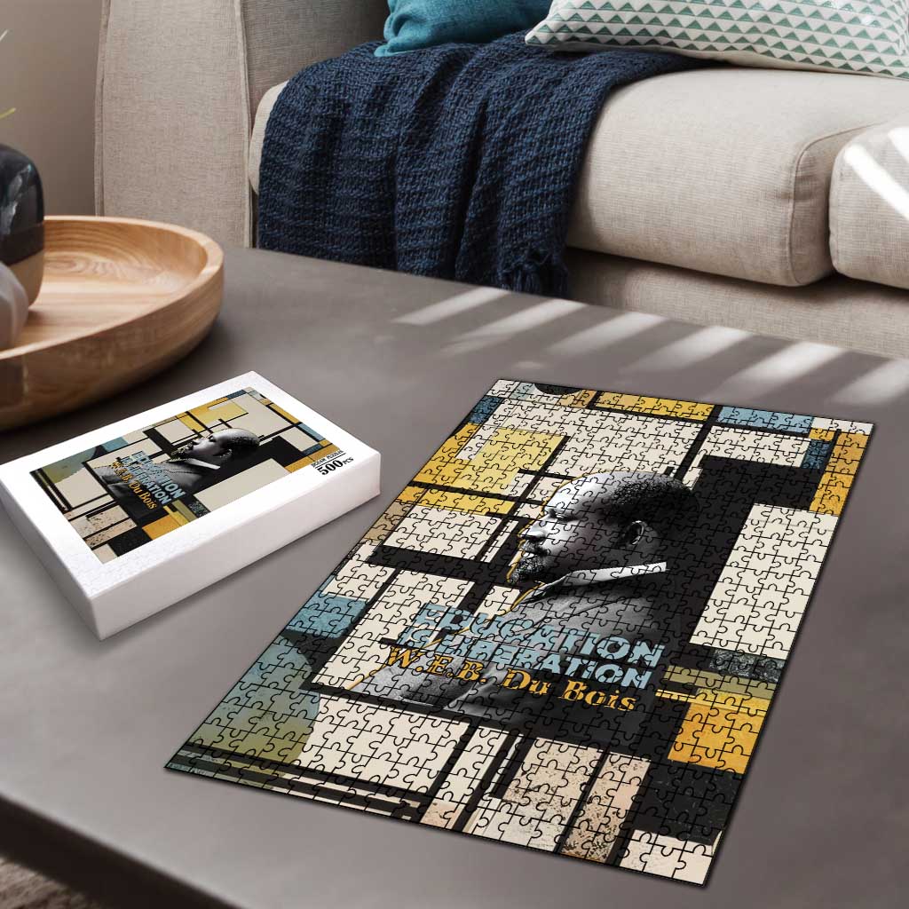 W.E.B. Du Bois Education is Liberation Puzzle Scholar, Activist, Visionary Tribute Design - African Pride