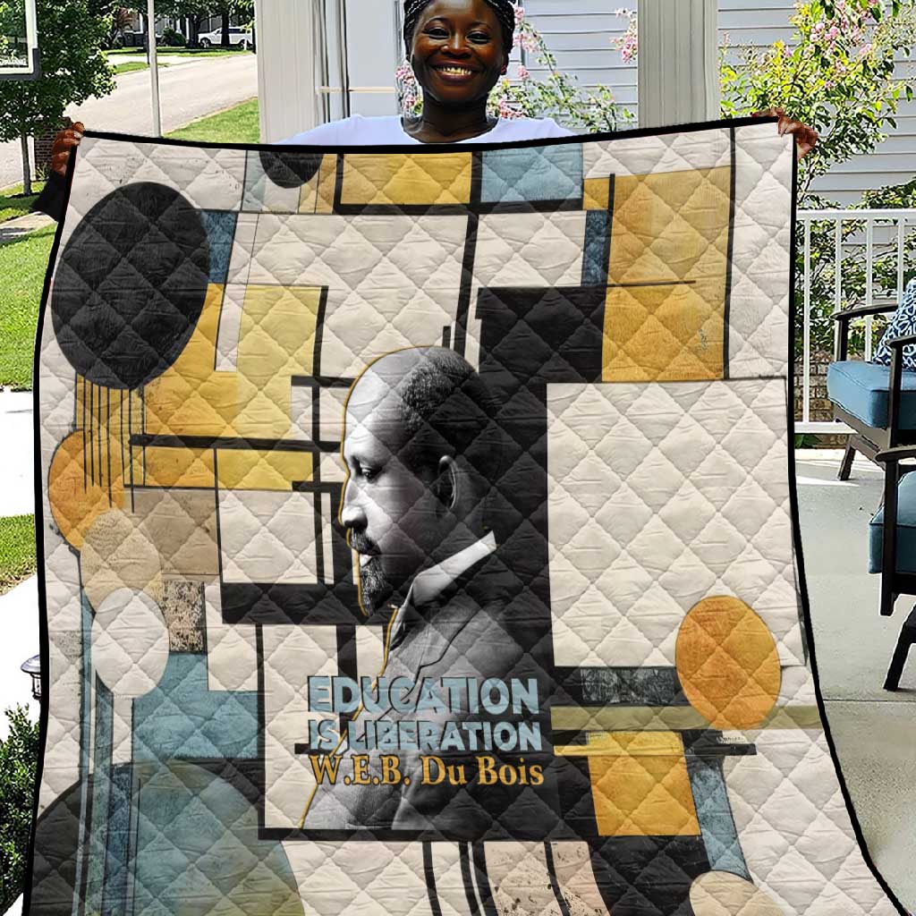 W.E.B. Du Bois Education is Liberation Quilt Scholar, Activist, Visionary Tribute Design - African Pride