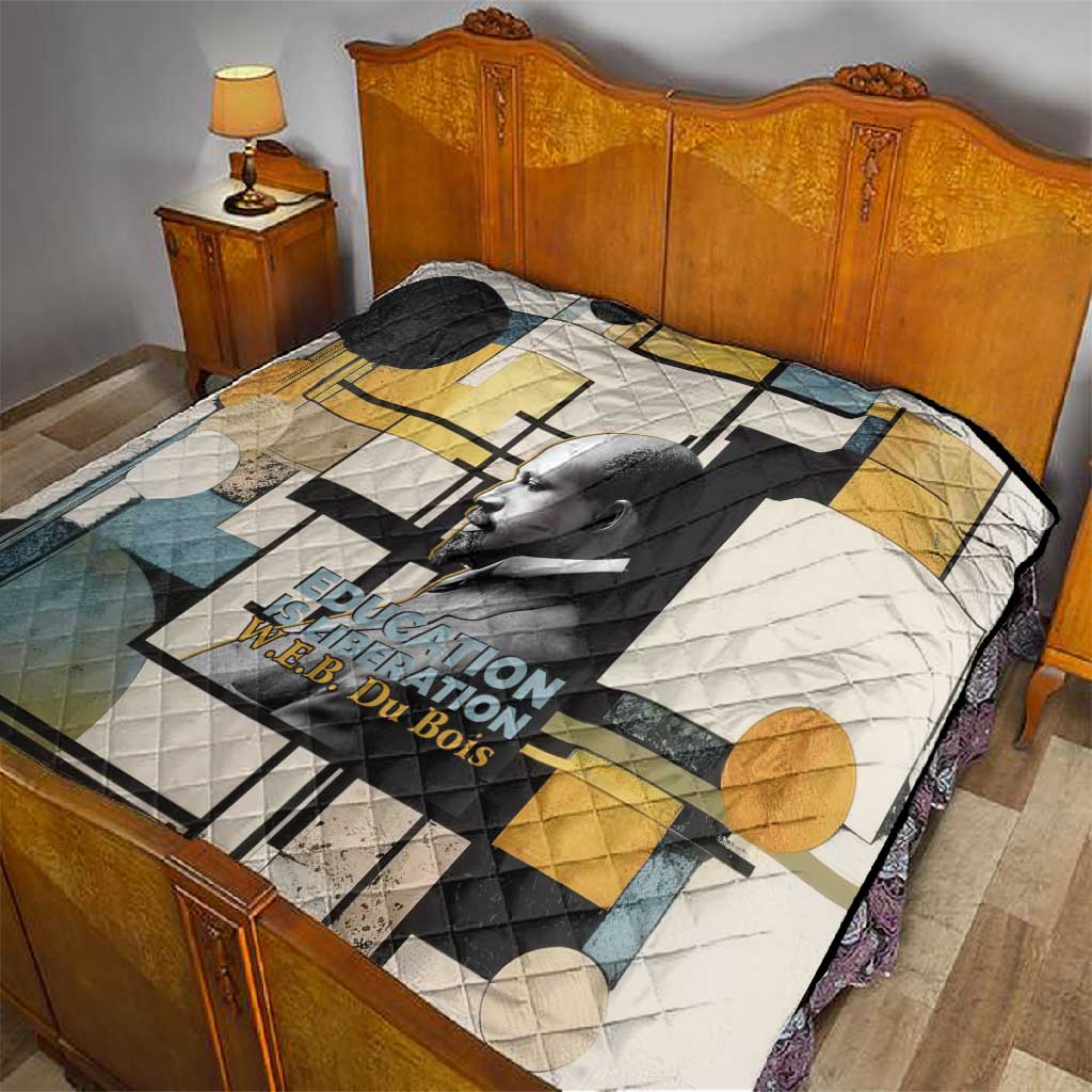 W.E.B. Du Bois Education is Liberation Quilt Scholar, Activist, Visionary Tribute Design - African Pride