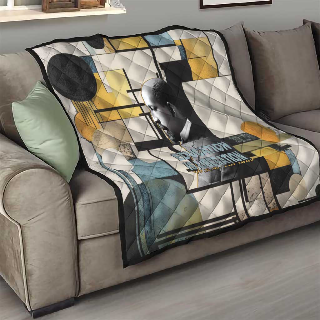 W.E.B. Du Bois Education is Liberation Quilt Scholar, Activist, Visionary Tribute Design - African Pride
