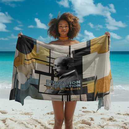 W.E.B. Du Bois Education is Liberation Sarong Scholar, Activist, Visionary Tribute Design - African Pride