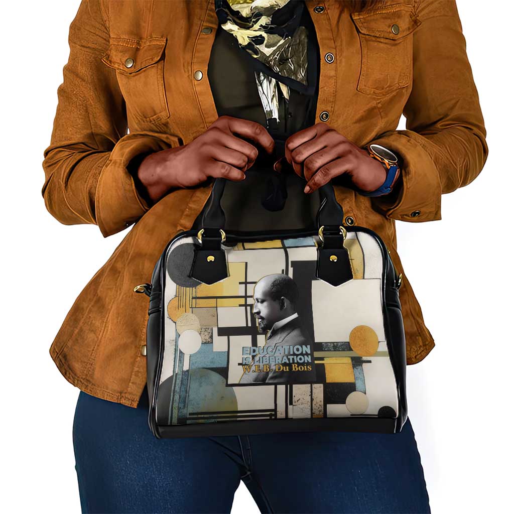 W.E.B. Du Bois Education is Liberation Shoulder Handbag Scholar, Activist, Visionary Tribute Design - African Pride
