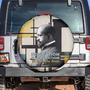 W.E.B. Du Bois Education is Liberation Spare Tire Cover Scholar, Activist, Visionary Tribute Design - African Pride