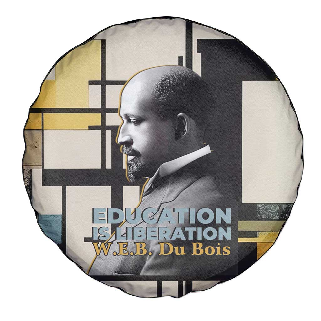 W.E.B. Du Bois Education is Liberation Spare Tire Cover Scholar, Activist, Visionary Tribute Design - African Pride