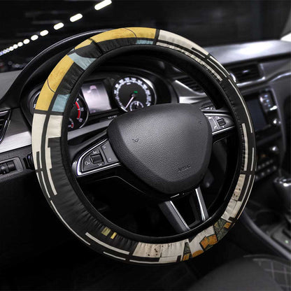 W.E.B. Du Bois Education is Liberation Steering Wheel Cover Scholar, Activist, Visionary Tribute Design - African Pride