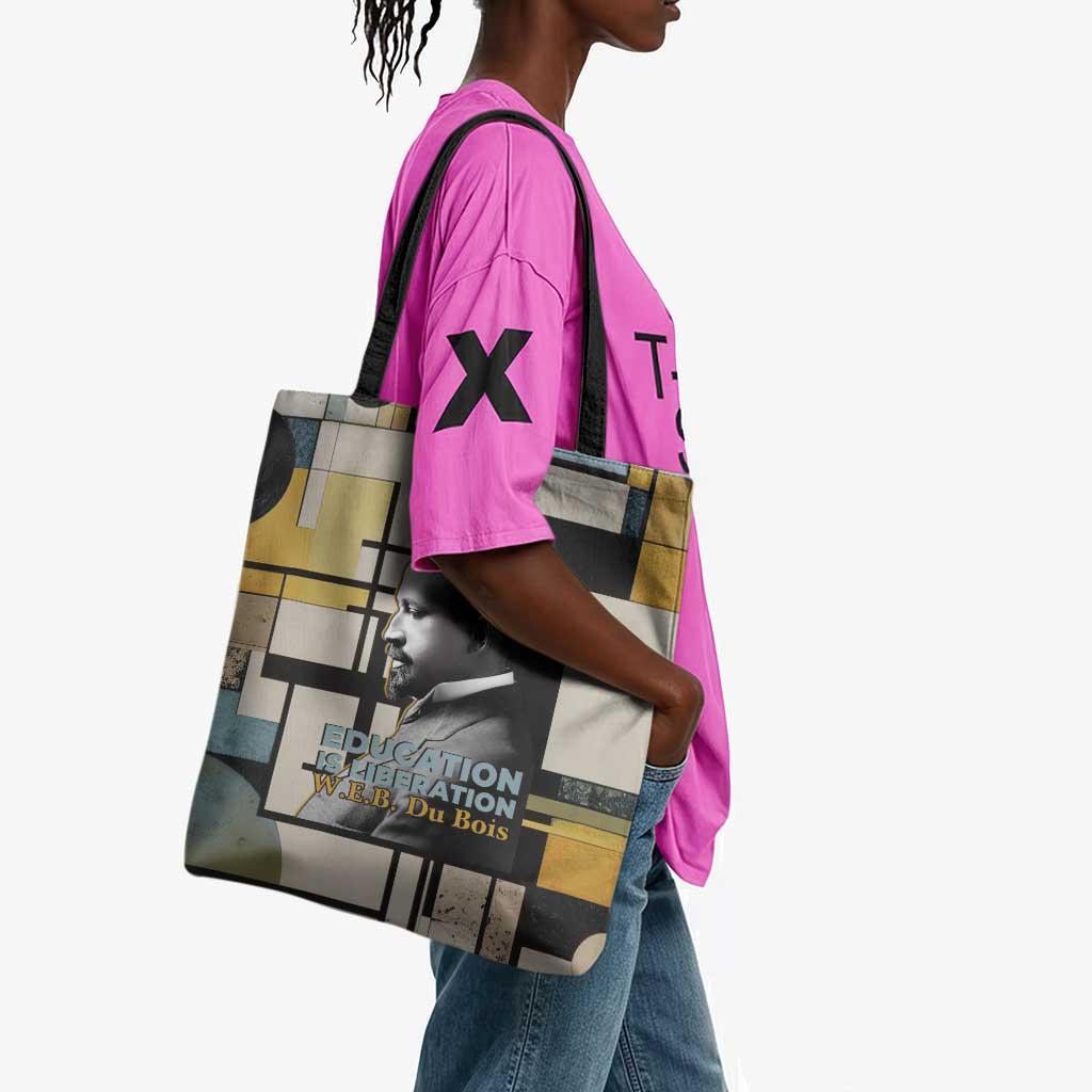 W.E.B. Du Bois Education is Liberation Tote Bag Scholar, Activist, Visionary Tribute Design - African Pride